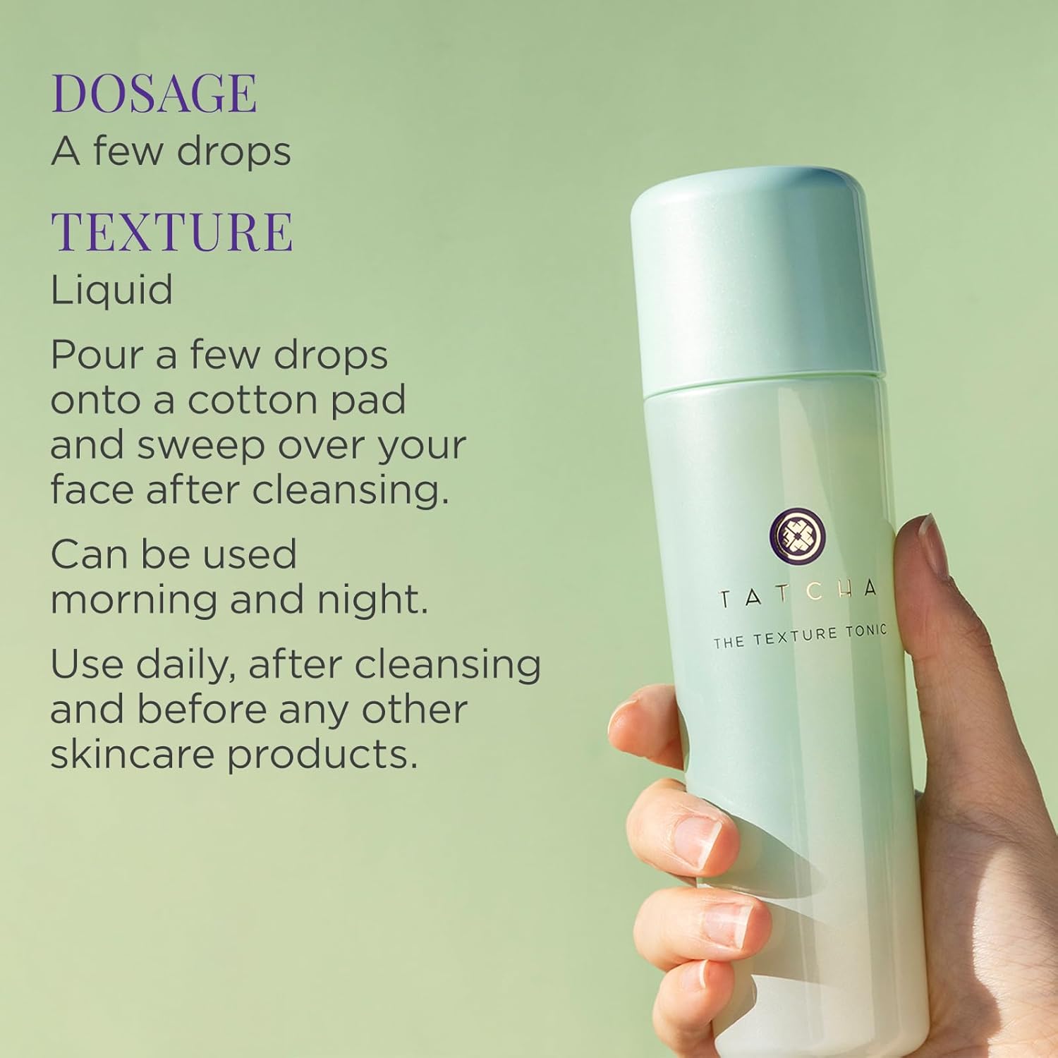TATCHA The Water Cream & Texture Tonic Bundle - Hydrating Skincare Set | 1.7 oz & 5 oz