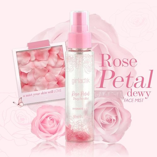 Skiennix Rose Petal Dewy Face Mist - Hydrating & Refreshing Spray for Glowing Skin