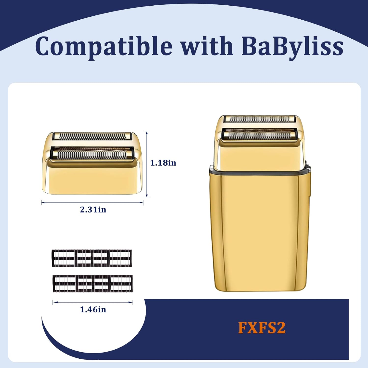 BaBylissPRO Replacement Foil & Cutters - Professional Shaver Accessories | 1 Pack