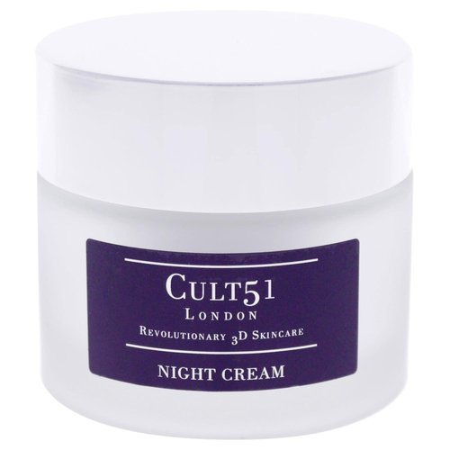 Cult51 Night Cream - Intensely Hydrating Anti-Aging Moisturizer - Reduces Wrinkles & Restores Glow - 1.6 Oz