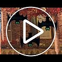 Halloween Glow in The Dark Metal Bat Ghost Hanging Decor Set of 3 - Black
