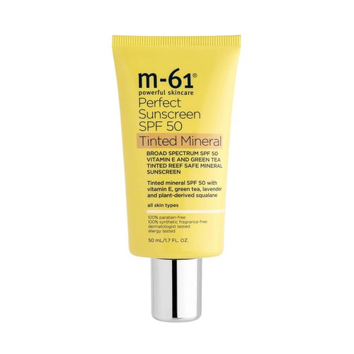 M-61 Perfect Mineral Sunscreen SPF 50 - Reef-Safe Formula with Vitamin E & Green Tea Extract