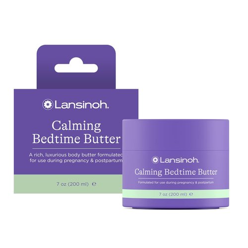 Lansinoh Magnesium Bedtime Butter - Soothing Body Lotion for Pregnant Moms | 7 oz Relaxation & Muscle Relief