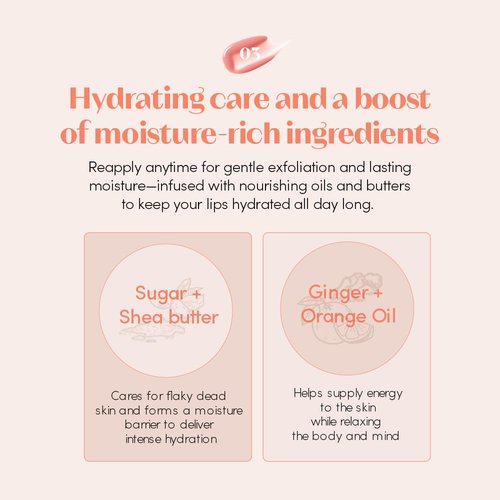 ETUDE Ginger Sugar Lip Serum - Nourishing Lip Balm with Mega Tip Applicator | Intensive Moisture & Glossy Tint (Nude Beige, 13g)