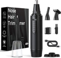 XOOMRSCP Nose Hair Trimmers for Men，Rechargeable Hair Trimmer 3 in 1 Painless Multifunctional Ear and Nose Hair Trimmer with IPX7 Waterproof Dual Edge Blades (Ink Black)