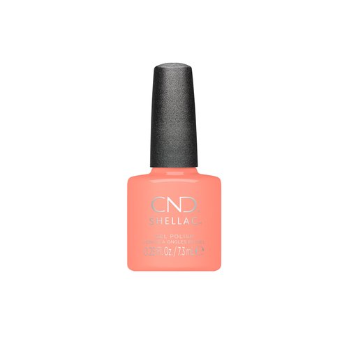 CND Shellac Gel Nail Polish, Long-lasting NailPaint Color with Curve-hugging Brush, Coral Polish, 0.25 fl oz
