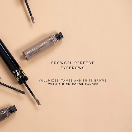Idun Minerals Perfect Eyebrows Gel - 301 Light Shade for Women | 0.19 oz Eyebrow Enhancer
