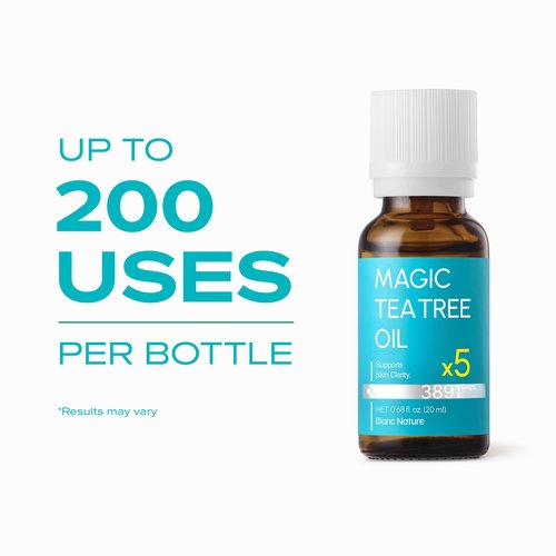 BLANC NATURE Magic Tea Tree Oil Spot Care for Face, Clarifying Facial Oil for Oily and Sensitive Skin, Lightweight and Fast Absorption, Vegan Korean Skincare, 0.68 fl oz (20ml)