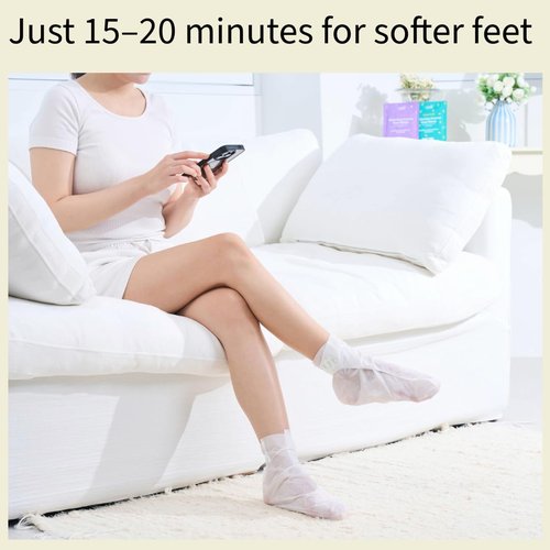Codi New York Relaxing Aroma Foot Mask, Home Spa Moisturizing Pedicure Socks, 6 Pairs, For Dry Cracked Heel, Hydrating Foot Treatment, Made in Korea (Peppermint)