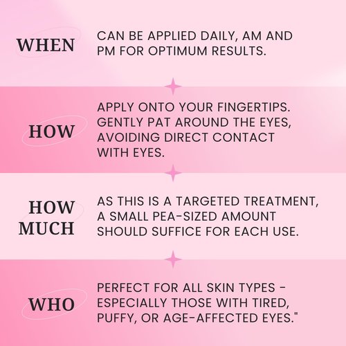 Amarose Anti-Aging Eye Gel – Brighten, Cool, and Hydrate for Dark Circles, Puffy Eyes, and Wrinkles – Organic Eye Treatment Cream - Experience the Ultimate Under Eye Treatment Gel for a Radiantly Yout