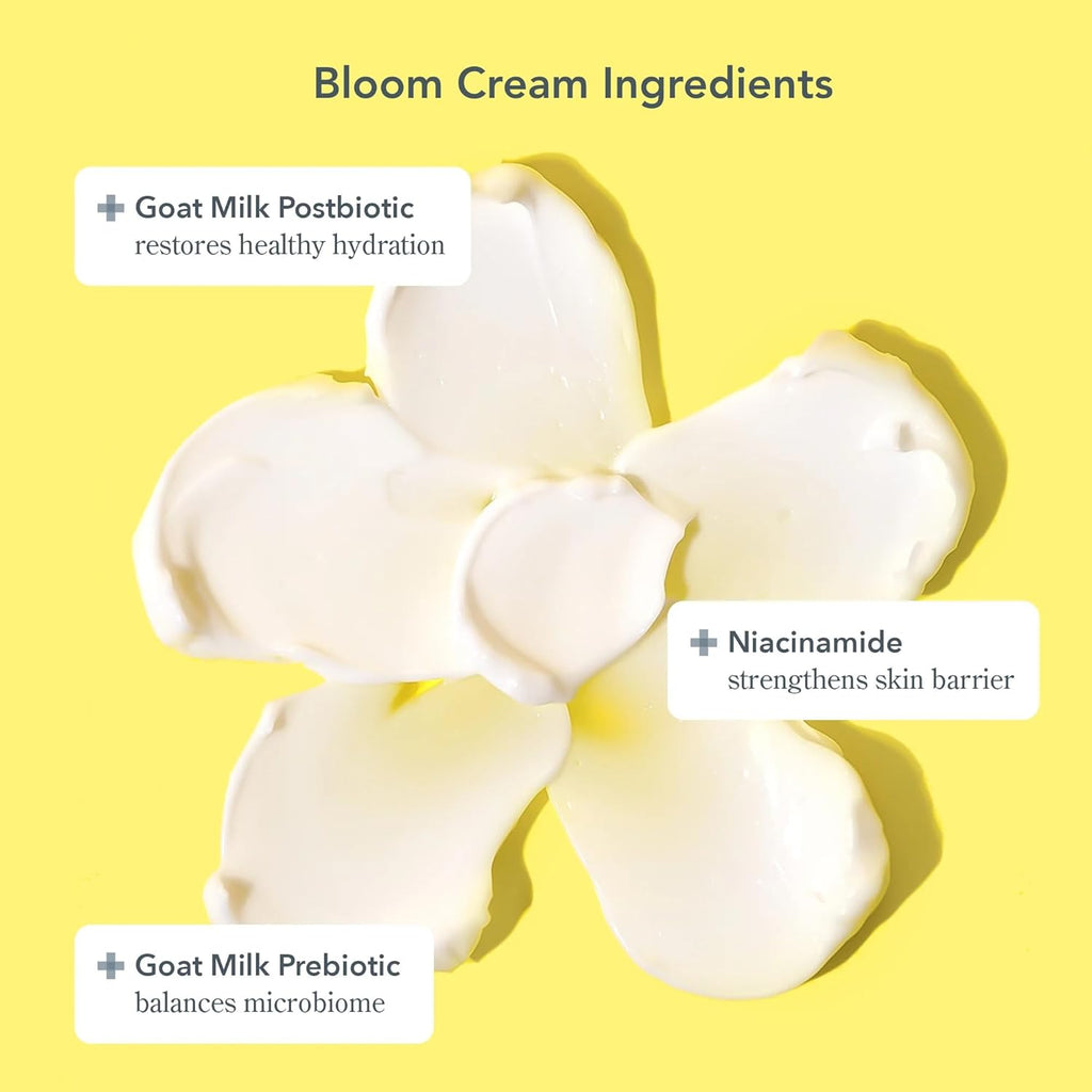 Beekman 1802 Hydrating Duo | Bloom Cream Daily Face Moisturizer & Oh! Mega Milky Oil – Radiant Skin, 1.69 oz & 1 fl oz