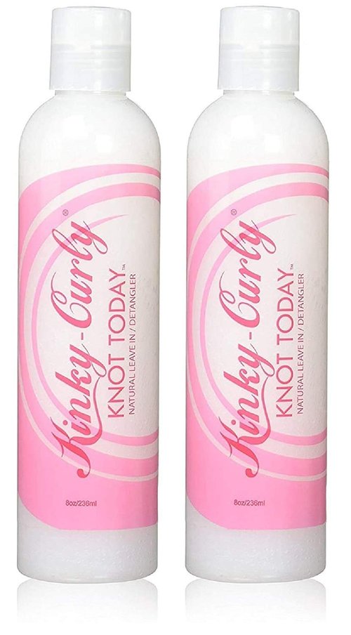 Kinky-Curly Knot Today Leave-In Conditioner | Detangler - 2 Pack of 8 oz for Smooth, Manageable Hair
