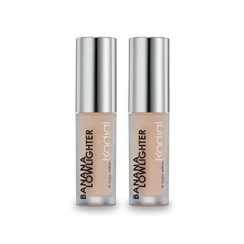 Rodial Banana Lowlighter Duo | Brightening Concealer & Complexion Corrector - Travel Size, Hydrating Under-Eye Formula with Caffeine, Hyaluronic Acid & Vitamin E (2 x 0.05 fl oz)