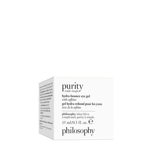 Philosophy Purity Made Simple Hydra-Bounce Eye Gel - 24-Hour Hydration with Meadowfoam Seed Oil & Shea Butter - 0.5 Fl Oz