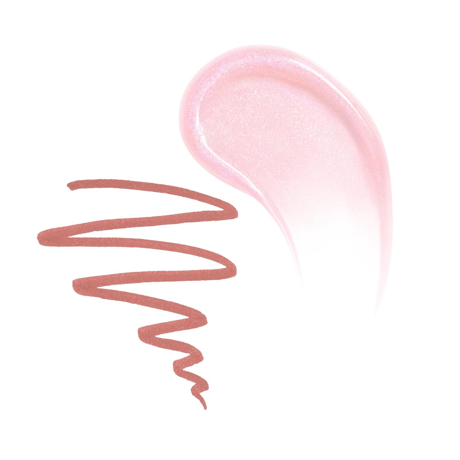 Too Faced Lip Injection Extreme Lip Shaper - Puffy Nude & Lip Gloss - Longwear Hydration, 0.01 oz + 0.22 oz