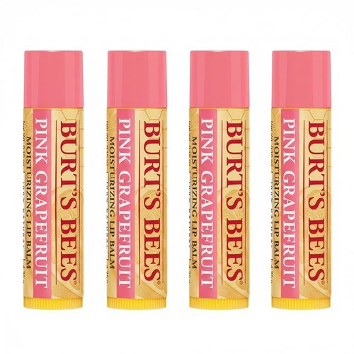 Burt's Bees Pink Grapefruit Lip Balm - 100% Natural Moisturizer | 0.15 Ounce