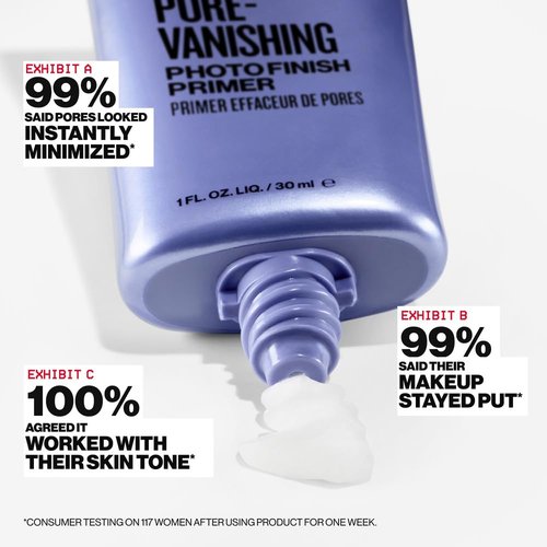 Smashbox Pore Vanishing Primer | Controls Shine, Blurs Pores + Locks in Makeup with a Matte Finish, 1 Fl Oz