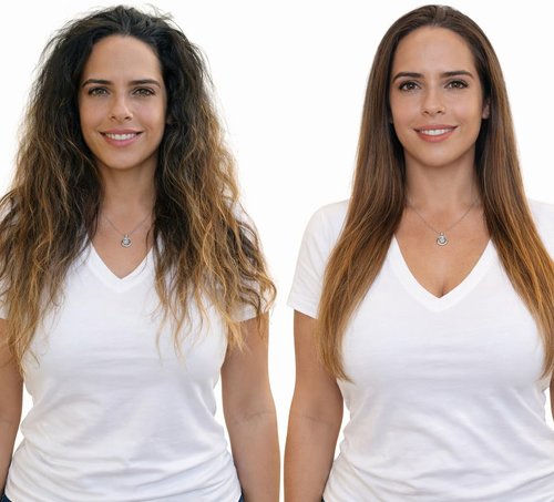 Keratin Research Brazilian Keratin Hair Straightening Complex - Long-Lasting Blowout Treatment with Argan Oil (2x 120ml)