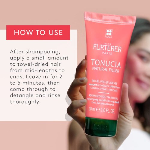 Rene Furterer TONUCIA Conditioning Mask - Replumping Formula for Thin, Weakened Hair - Silicone-Free