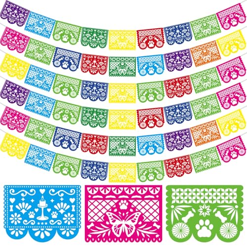Pet Day of the Dead Banner Set - 6 Vinyl Decorations for Celebrations