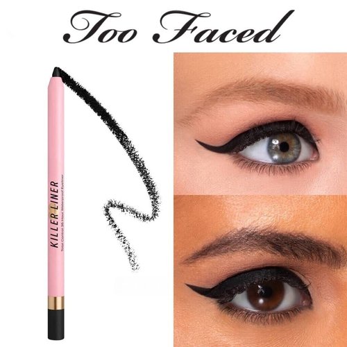 Too Faced Killer Liner - 36 Hour Waterproof Gel Eyeliner in Killer Black | Long-Lasting Precision