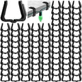 Christmas Light Clips Gutter Hooks - Black, 200 Pcs - Holiday Decoration