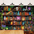 Halloween Scientist Laboratory Backdrop 7x5FT Witch Bookshelf Poison Skull Photo Background Kids Adult Halloween Party Decor Variation of THIS listing