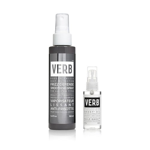 VERB Frizz Defense Smoothing Spray - Anti-Frizz Shield & Heat Protection for Sleek Blowouts - No Parabens or Sulfates