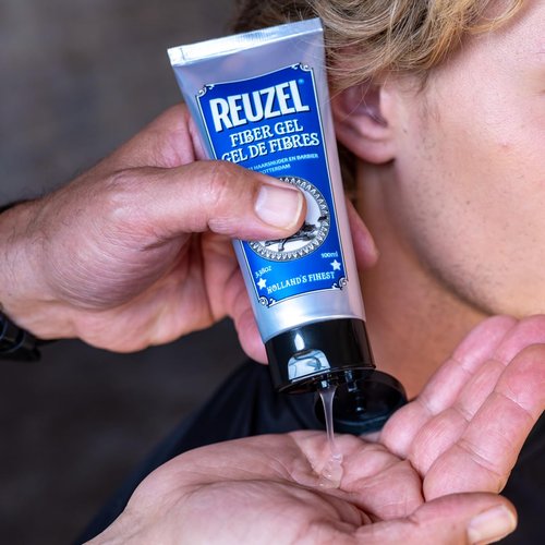 Reuzel Fiber Gel For Men - Alcohol-Free, Non-Sticky Formula - Adds Fullness & Structure - Easy Wash | Sugary Rum Scent