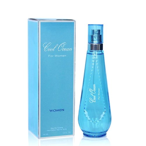 A CENTER Cool Ocean Perfume for Women - Floral Eau de Parfum Spray, 3.4 Fl Oz | Ideal for Daily Wear