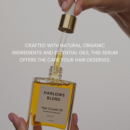 Spikenard Infused Hair Growth Oil, Hair Oil for Dry Damaged Hair and Growth, Hair Growth Serum, 1.7 FL oz
