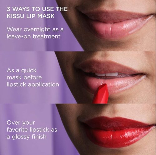 Tatcha Kissu Lip Mask - Overnight Treatment That Plumps & Softens Lips | 9.0 g | 0.32 oz