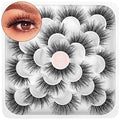 False Eyelashes 6D Fluffy Mink Lashes Pack - 09-19mm Reusable Cat Eye Style