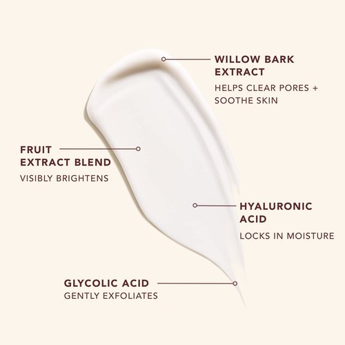 JLO BEAUTY AHA BHA Exfoliant Face Cream, Night Moisturizer with Glycolic Acid & Hyaluronic Acid, Skin Care for Women, That Overnight Hustle Exfoliating Night Cream for Fine Line Support, 1 Oz