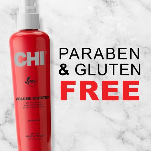 CHI Volume Booster | Liquid Bodifying Glaze for Thicker-Looking Hair - Sulfate & Paraben-Free, 8 Oz