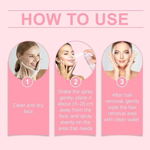 enttgo Hair Identifier Spray for Face Shaving, Skin Body Hair Identifying Spray With Razors,Moisturizing And Skin Care Set