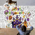 Halloween Giant Coloring Poster - 31.5 x 72 Inch, Group Activity & Party Decor
