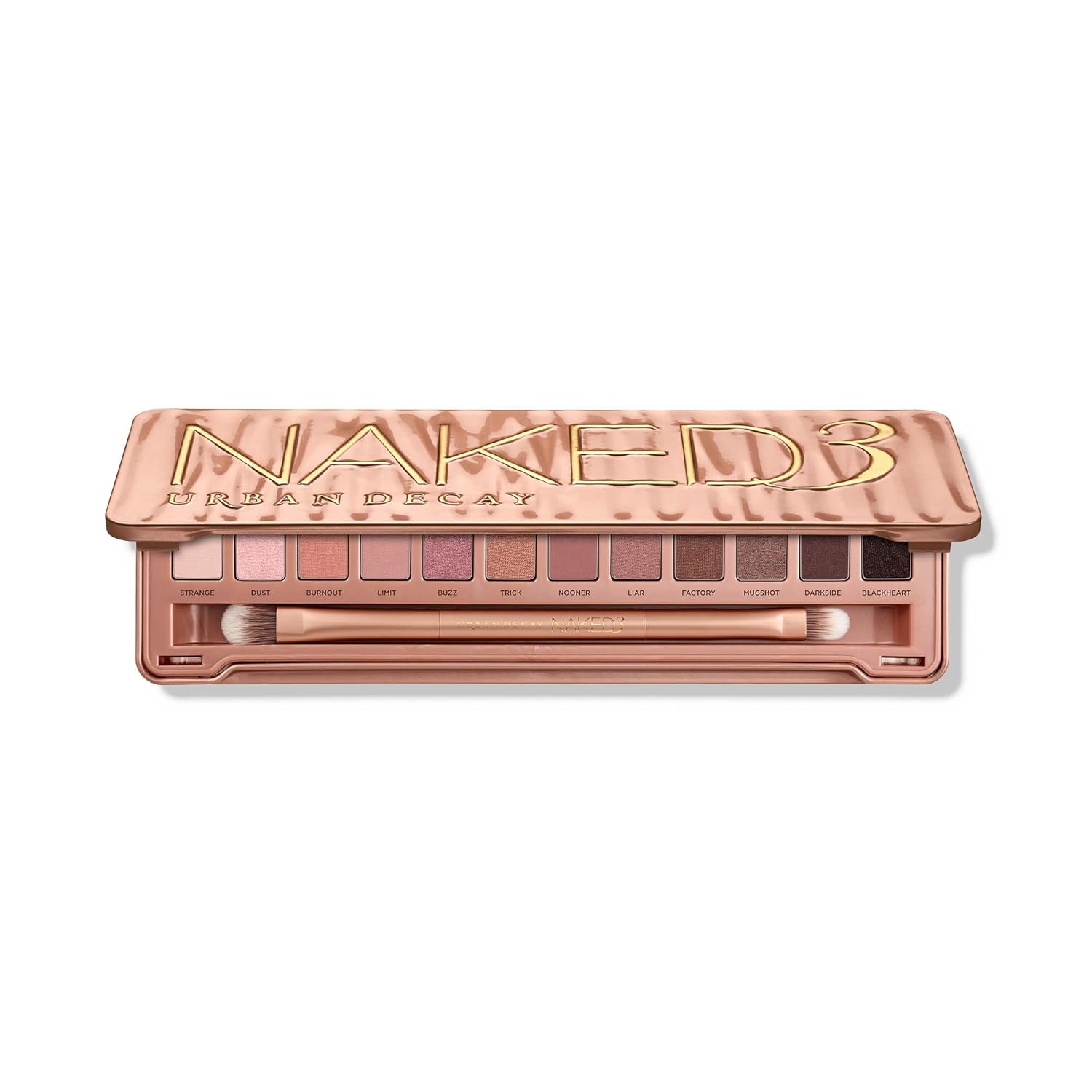 Urban Decay Naked 3 Eyeshadow Palette - 12 Soft Pink & Neutral Shades for Natural Glam Makeup