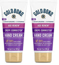 Gold Bond Age Renew Crepe Corrector Hand Cream, Replenishing & Smoothing Formula, 3 oz. (Pack of 2)