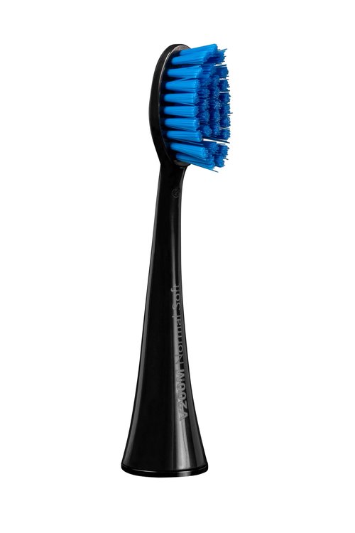 PRO-SYS® Black VarioSonic® Electric Toothbrush Replacement Head (V200M Normal Soft), Burst Brush Head, Pack of 3
