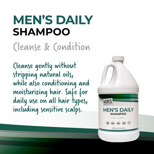 Skiennix Men's Gallon Shampoo - Moisturizing & Hydrating for Sensitive Scalp - Paraben Free, Vegan (128 Fl Oz)