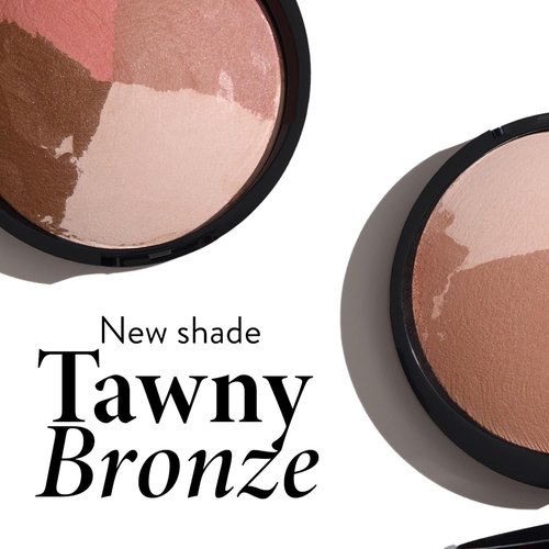 Laura Geller New York Baked Blush-N-Bronze Marbleized 2-in-1 Bronzer & Blush - Tawny Bronze - Radiant Contour