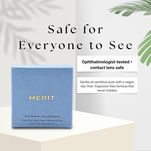 MERIT Solo Shadow Cream-to-Powder Eyeshadow - Soft Matte Finish in Vachetta Shade