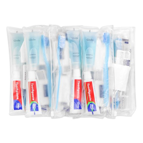 50 Kits Basic Toiletry Kits Homeless Personal Hygiene Kit Bulk Homeless Care Package Supplies Travel Toiletry Kit Homeless Hygiene Kit Bulk for Men Women Disposable Toiletry Kit(10-IN-1)