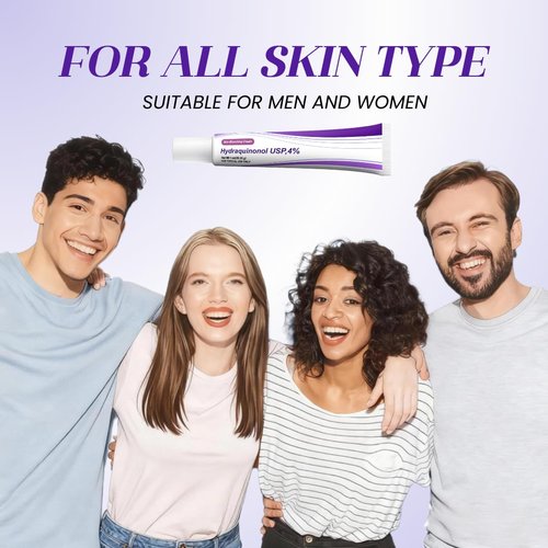 Hydraquinon0l Dark Spot Brightening Cream - 4% Non-Irritating Hydrating Formula for All Skin Types, 1oz