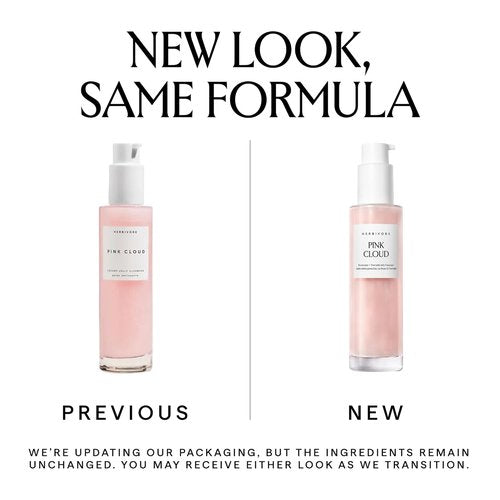 HERBIVORE Pink Cloud Creamy Jelly Cleanser - Hydrating Face Wash with Rosewater & Squalane | Vegan, 100 mL / 3.4 oz