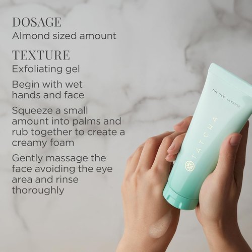 TATCHA The Deep Cleanse - Gentle Exfoliating Cleanser That Lifts Dirt & Minimizes Oil | 150ml