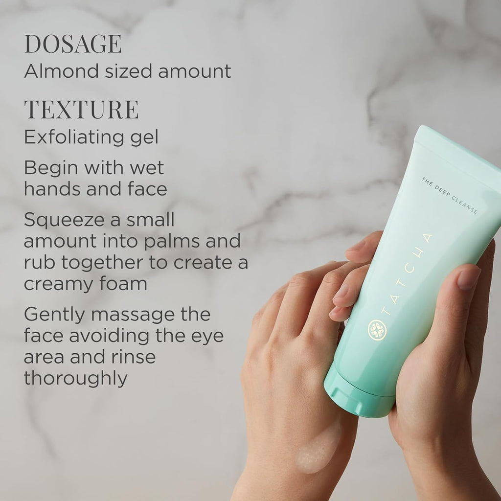 TATCHA The Deep Cleanse - Gentle Exfoliating Cleanser for Dirt Removal & Pore Tightening
