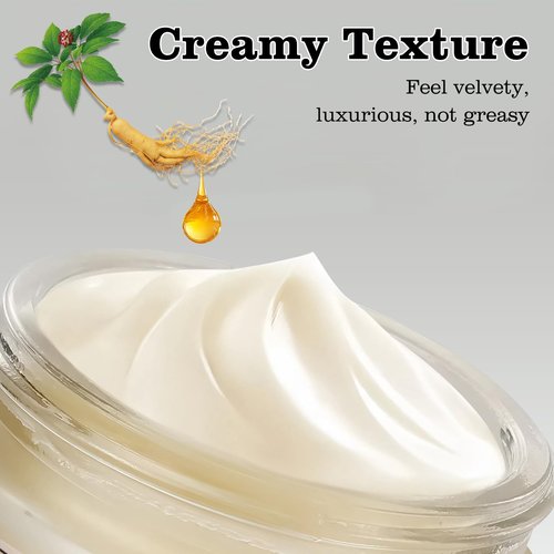 Beef Tallow for Skin, Tallow and Honey Balm Tallow Face Moisturizer with Ginseng Extract, Pure Beef Tallow Balm Blend of Vitamins Grass Fed Beef Tallow Hydrates and Nourishes the Skin