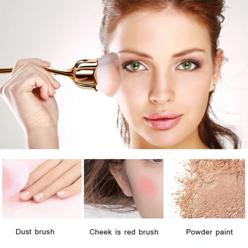 DANNEASY 2pcs Nail Dust Brush Nail Brushes for Cleaning Nail Powder Brush Nail Duster Large Makeup Brush Blush Brush Nail Art Brushes Nail Tools Kit